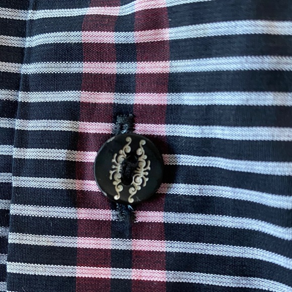 Robert Graham Black and Red Striped Dress Shirt - Picture 6 of 14